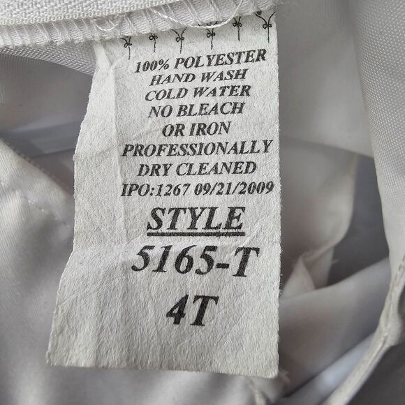 Toddler's Tip Top Flower Girl Dress Size 4T - Picture 4 of 6